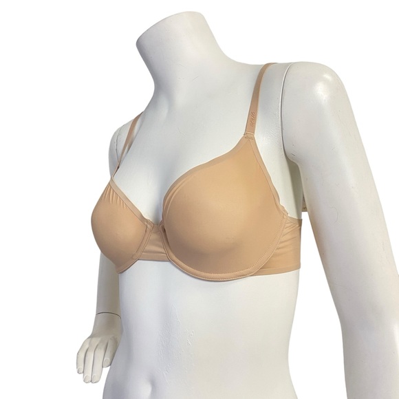 Smoothez by Aerie 32D Bra Full Coverage Sheer Mesh Unlined Underwire In Nude - Picture 2 of 6